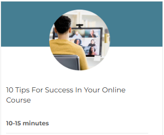 10 Tips for Success in online course - Student lingo