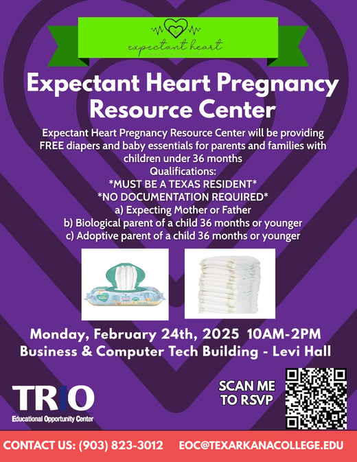 February 2025 Expectant Heart Pregnancy Resource Center Flyer